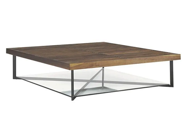 Low square coffee table walnut LIGNE ROSET Ponton 11497861 factory LIGNE ROSET from Italy. Foto №2