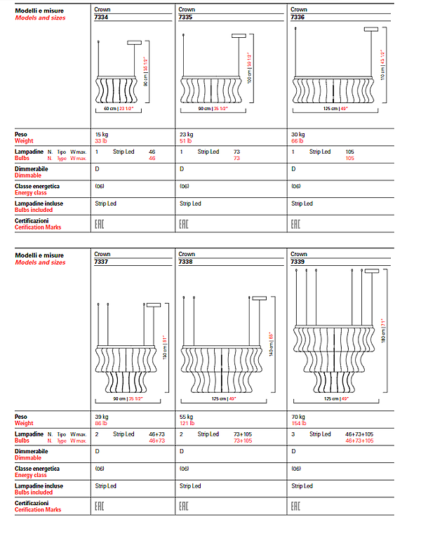 Chandelier Barovier&Toso Crown 7338 factory Barovier&Toso from Italy. Foto №6