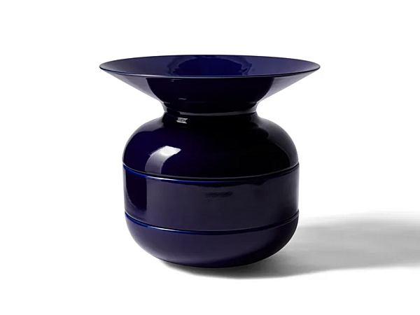Glossy Enamelled Ceramic Centerpiece CASSINA Torrecotta factory CASSINA from Italy. Foto №1