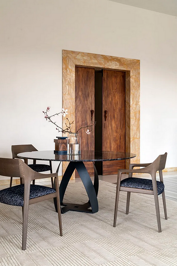 Ash easy chair with armrests Potocco Scheggia 906 P 906/P factory POTOCCO from Italy. Foto №3