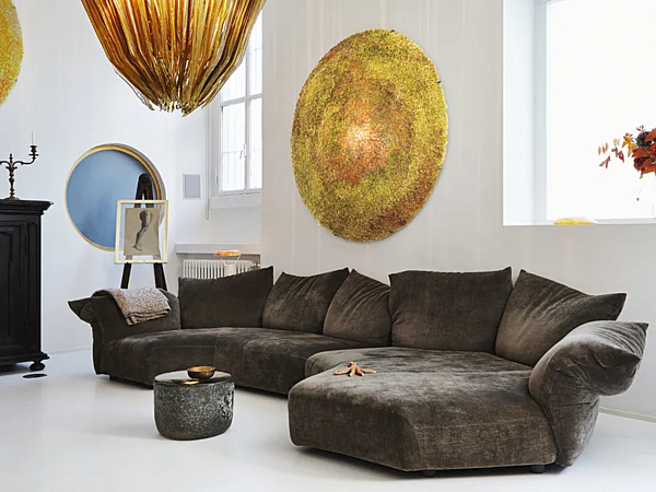Sectional fabric sofa Edra Standard Collection factory EDRA from Italy. Foto №2