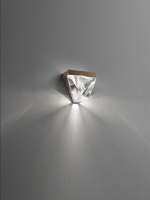 LED crystal wall lamp Tripla Fabbian factory Fabbian from Italy. Foto №3