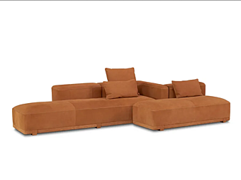Sofa with upholstered back BAXTER Juliette factory BAXTER from Italy