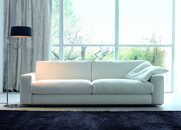 Sectional sofa fabric or leather VIBIEFFE 810 Fly factory VIBIEFFE from Italy. Foto №11