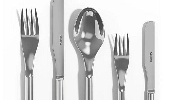 Stainless Steel Cutlery Set CASSINA Le Due Facce Della Luna factory CASSINA from Italy. Foto №4