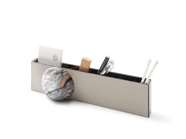 Leather Pen Holder Organizer GIORGETTI factory GIORGETTI from Italy. Foto №2