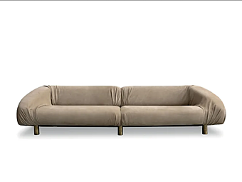 Sofa with upholstered back BAXTER Fold factory BAXTER from Italy