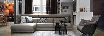 Couch GAMMA ARREDAMENTI WAFER S31 + D03