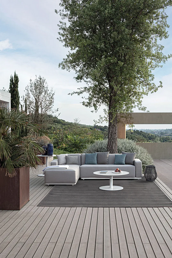 Fabric Garden Daybed with Soft Backrest Laguna 24 Atmosphera LA.MD24 factory ATMOSPHERA from Italy. Foto №5