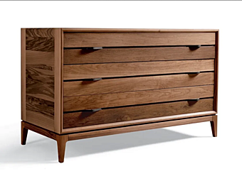 Walnut chest of drawers Binario M 115 DALE Walnut chest of drawers Binario M 115 DALE factory DALE from Italy