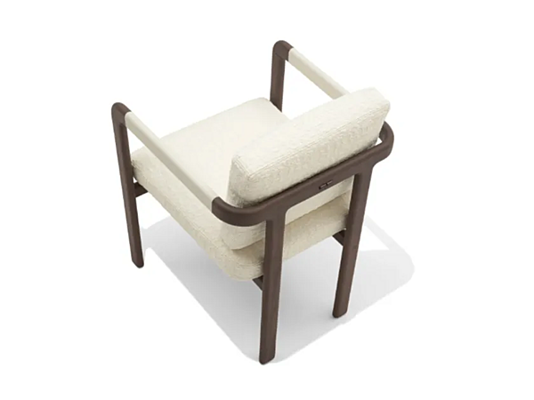 Upholstered fabric armchair Montgomery GIORGETTI 71000 factory GIORGETTI from Italy. Foto №3