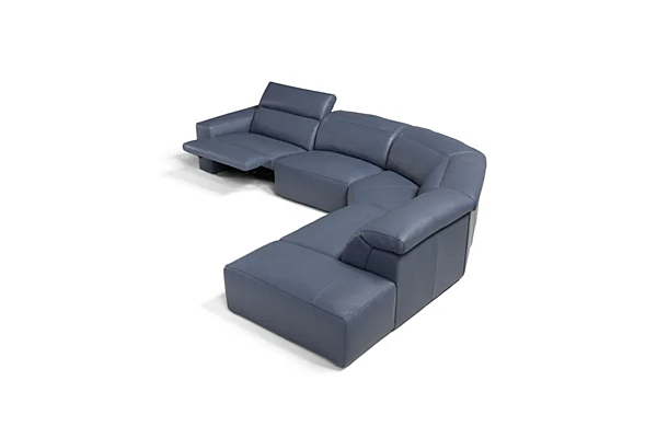 Corner Recliner Modular Leather Sofa Beverly Egoitaliano factory Egoitaliano from Italy. Foto №2