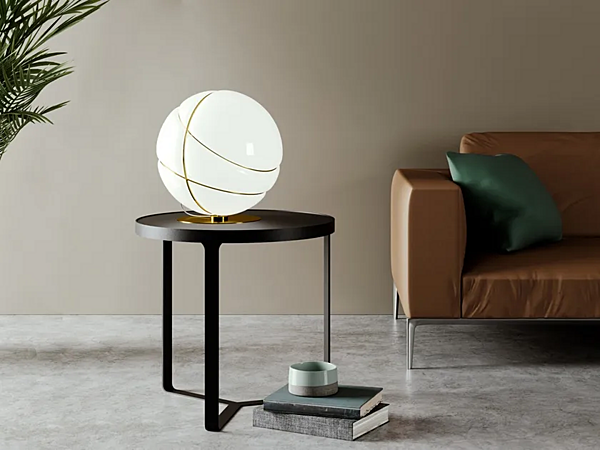 Blown Glass Table Lamp Armilla Fabbian factory Fabbian from Italy. Foto №5