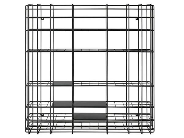 Open wall mounted iron bookcase Leyva Saba factory SABA from Italy. Foto №2