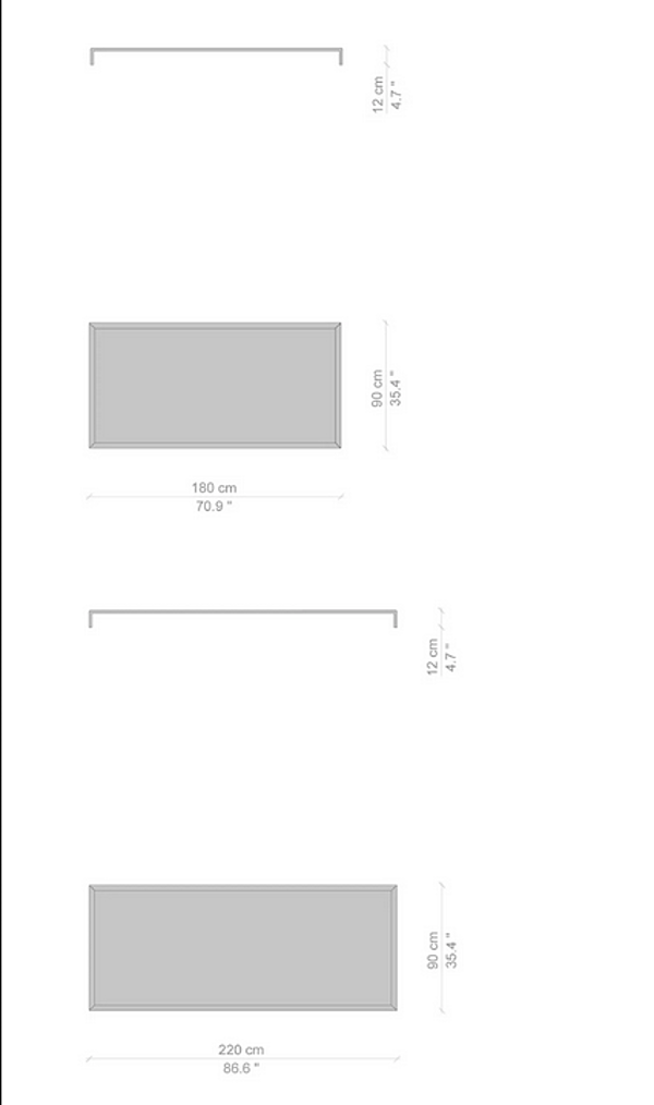 Rectangular side table in wood CASSINA MEX HI factory CASSINA from Italy. Foto №9