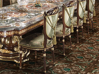 Upholstered Fabric Chair Modenese Luxury Interiors 14513 factory MODENESE GASTONE from Italy