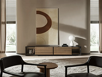Low wooden TV cabinet Molteni & C 505 Up System Low wooden TV cabinet Molteni & C 505 Up System factory Molteni & C.(+VITRA) from Italy