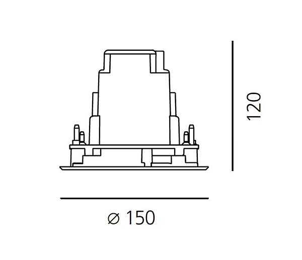 Recessed Aluminium Outdoor Spotlight Ego Artemide factory Artemide from Italy. Foto №16