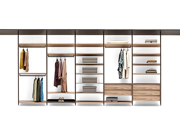 Sectional wooden walk-in wardrobe Kristalia Novel factory Kristalia from Italy. Foto №2