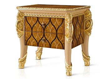 Rectangular bedside table with drawers A.R. Arredamenti Harmony 386 factory A.R.ARREDAMENTI SRL from Italy