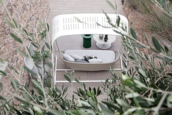 Garden Swing Seat for Two in Teflon and Aluminium Atmosphera Ludo L5 LUDV.DO1 factory ATMOSPHERA from Italy. Foto №4