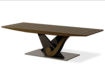Rectangular Solid Wood Table Marlon Martini Interiors