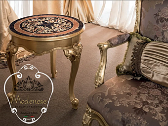 Round wooden coffee table Modenese Luxury Interiors 15674