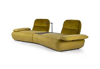 Fabric sofa with upholstered back Egoitaliano Hoops