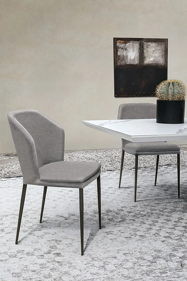 Fabric chair with integrated cushion SEDIT Astoria factory SEDIT from Italy. Foto №2
