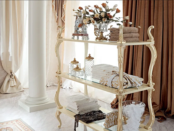 Open bathroom cabinet in wood Modenese Luxury Interiors 13628 factory MODENESE GASTONE from Italy. Foto №1