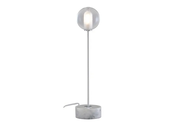 Table lamp with marble base and glass shade LIGNE ROSET Calot 10073020-10073021 factory LIGNE ROSET from Italy. Foto №1