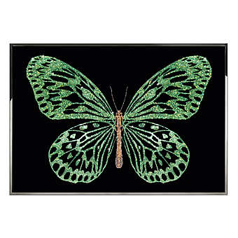 Panel, picture Green Butterfly