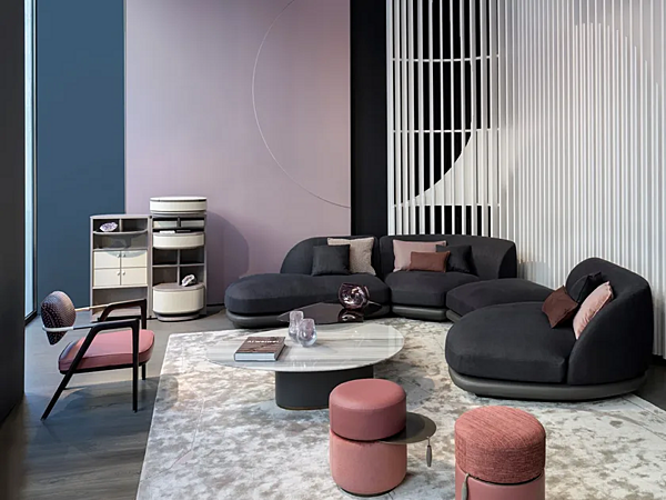 Sectional fabric sofa Vesper GIORGETTI factory GIORGETTI from Italy. Foto №4