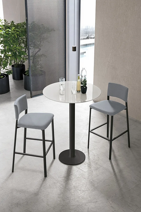 High Fabric Stool with Back SEDIT Sara Collection factory SEDIT from Italy. Foto №2