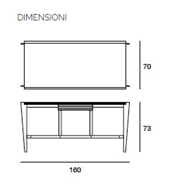 Desk PACINI & CAPPELLINI 5470 Athos factory PACINI & CAPPELLINI from Italy. Foto №6