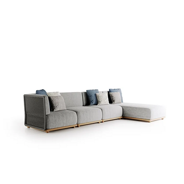 Modular 4-Seater Garden Sofa in Fabric Atmosphera Switch factory ATMOSPHERA from Italy. Foto №12