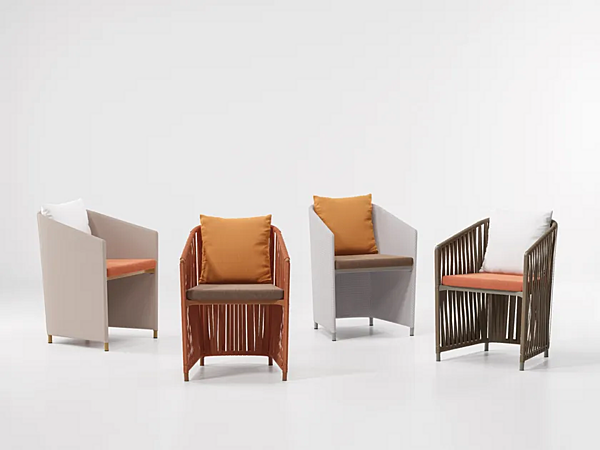Garden chair with armrests KETTAL Bitta Lounge factory KETTAL from Italy. Foto №2