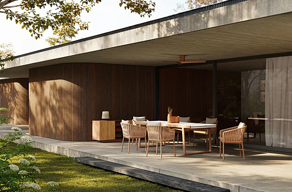 Garden chair with fabric upholstery KETTAL Grand Bitta KS7003700 factory KETTAL from Italy. Foto №2