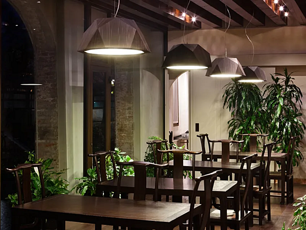 Aluminium pendant lamp Fabbian Crio factory Fabbian from Italy. Foto №32