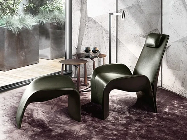 Leather armchair Eva GIORGETTI 66910, 66911 factory GIORGETTI from Italy. Foto №3