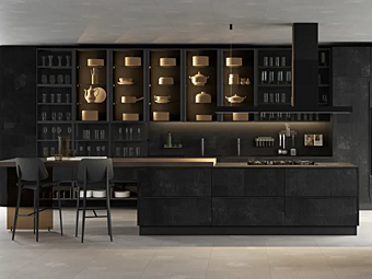 Fitted kitchen with island Clover Mutina LUBE CUCINE