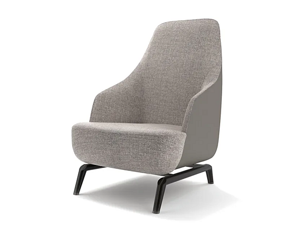 Upholstered fabric armchair with armrests Janet GIORGETTI factory GIORGETTI from Italy. Foto №3