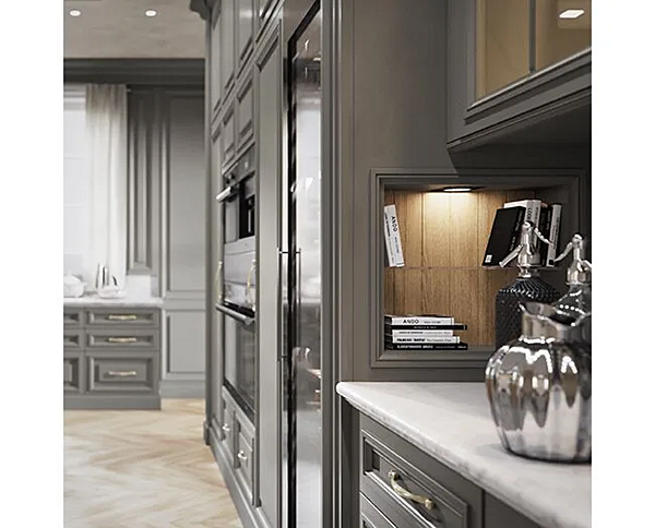 Custom Oak Kitchen Cabinet Old Line Deva factory Oldline from Italy. Foto №13