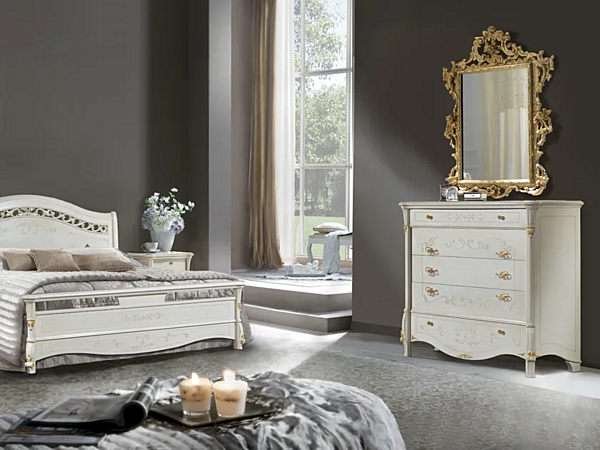 Wooden chest of drawers with diamond pattern CASA +39 DIAMANTE 2105 factory CASA +39 from Italy. Foto №3