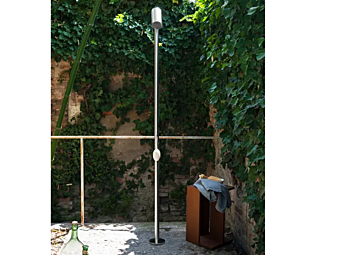 Outdoor Shower Square Stainless Steel AGAPE Outdoor Shower Square Stainless Steel AGAPE factory Agape from Italy