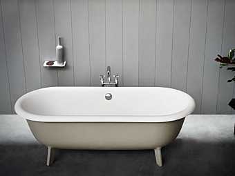 Oval Cristalplant Bathtub on Legs AGAPE Ottocento factory Agape from Italy