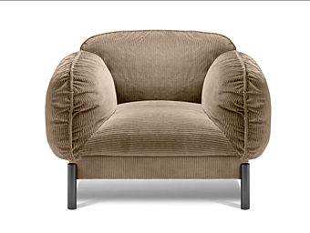 Armchair with armrests upholstered in fabric Tarantino GHIDINI1961 factory GHIDINI1961 from Italy