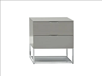Rectangular bedside table in wood with quilted panel Molteni & C 909 Rectangular bedside table in wood with quilted panel Molteni & C 909 factory Molteni & C.(+VITRA) from Italy