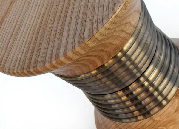 Low Ash Stool BRABBU Padaung factory BRABBU from Italy. Foto №3