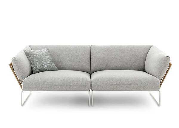 Two-Seater Garden Sofa with Removable Fabric Cover Saba New York Soleil factory SABA from Italy. Foto №3